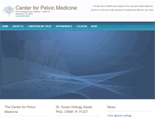 Tablet Screenshot of centerforpelvicmedicine.com